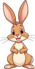 Fototapeta premium a illustrator vector hare with a white backround