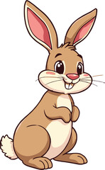 Obraz premium a illustrator vector hare with a white backround