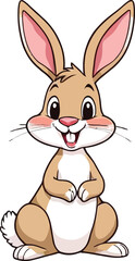 Fototapeta premium a illustrator vector hare with a white backround