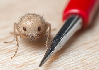 Fuzzy Insect Macro Shot.