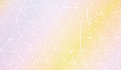 Low poly layout. Decorative design For interior wallpaper, smart design, fashion print. Vector illustration. Creative gradient color.