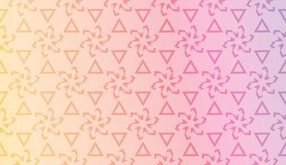 Smart background with decorative geometric layot. Vector illustration. Gradient color