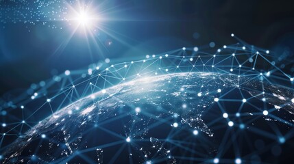 Obraz premium Global Network Connection