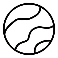 Pluto icon. Vector line icon © Rhendy