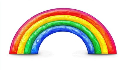 Obraz premium Vibrant Rainbow Arch: A Colorful Delight