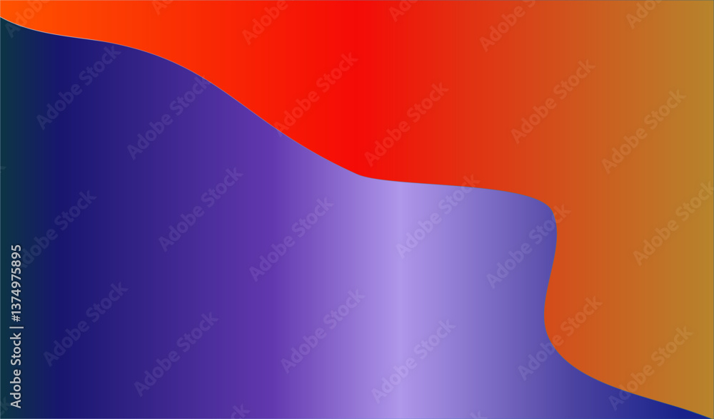 Aufkleber abstract wavy red gradient color background. trendy template with elegant design concept for web cov
