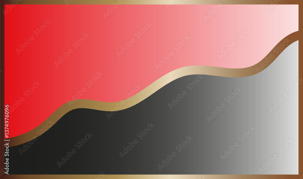 Aufkleber abstract wavy red gradient color background. trendy template with elegant design concept for web cov