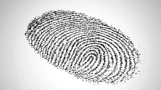 Unique Fingerprint Identity: A Detailed Graphic Representation