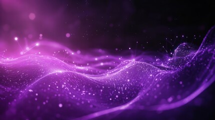 Abstract Purple Waves