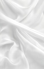 Fototapeta premium Elegant White Silk Fabric Texture