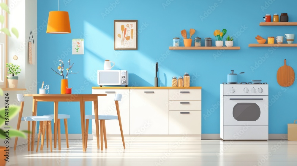 Poster a compact and efficient galley-style kitchen with a smart, vertical design that maximizes storage an