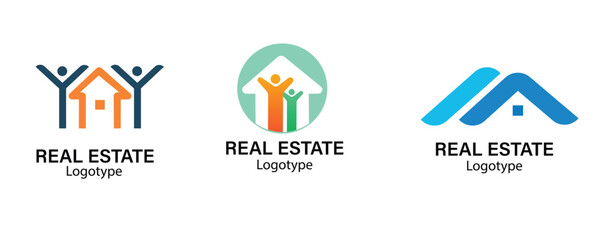 Mega Set and Big Group, Real Estate, Building and Construction Logo Vector Design Eps 10