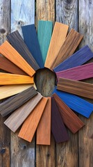 Wood Stain Color Swatches.