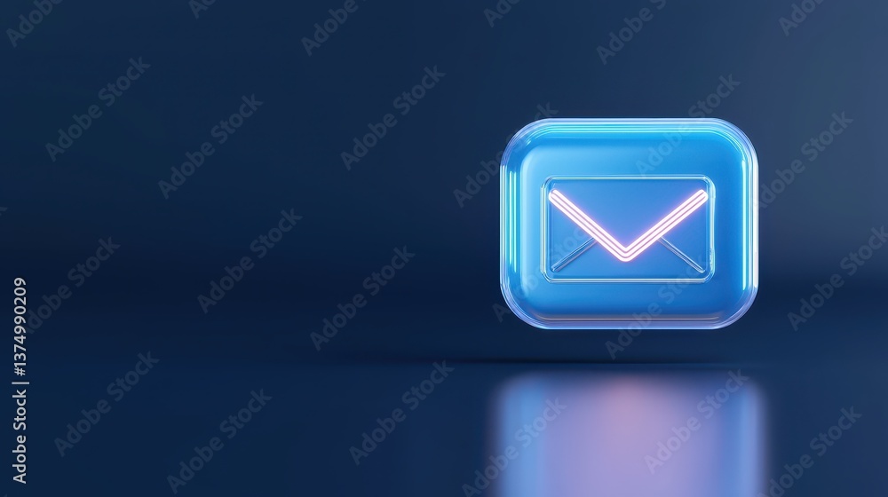 Poster blue icon with white arrow, a visual guide for direction, navigation and user interface design