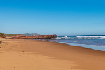 beach and sea Phillip Island Australia Forrest Caves low tide.