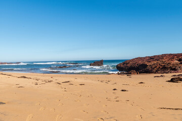 beach and sea Phillip Island Australia Forrest Caves low tide.