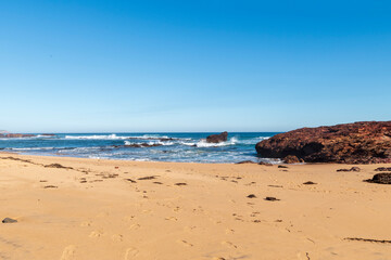 beach and sea Phillip Island Australia Forrest Caves low tide.