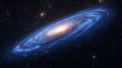 Spiral Galaxy with Deep Space.