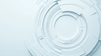 astarte.ai: Futuristic White Tech Rings - Abstract 3D Interface Design