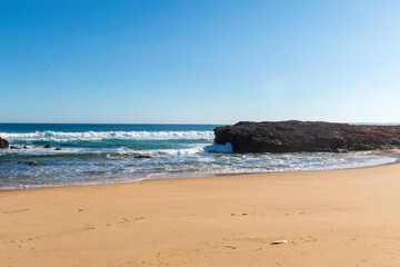 beach and sea Phillip Island Australia Forrest Caves low tide.