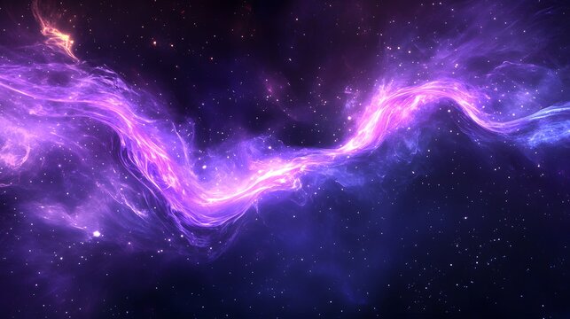 Cosmic Nebula Flow in Deep Space