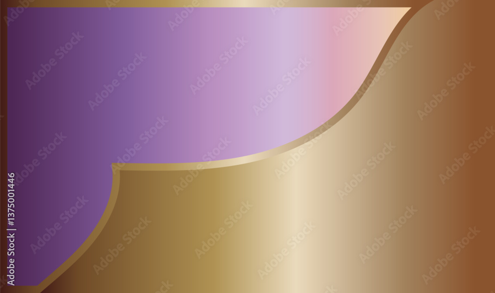 Poster abstract art with smooth wave patterns modern flat design