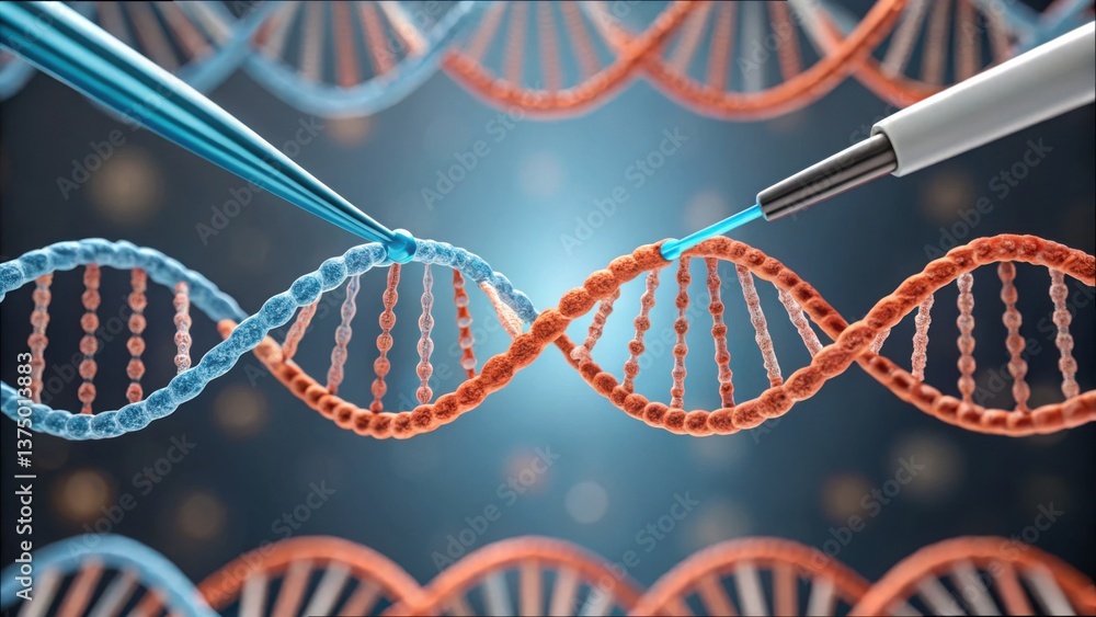 Aufkleber Gene Splicing Process in Action with Gigapixel Standard View