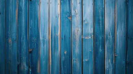 Obraz premium Blue Wooden Planks with Texture and Grains for Background Use