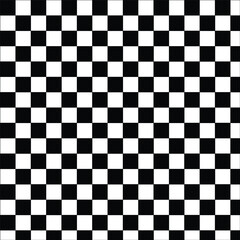 Fototapeta premium Checkered Pattern: Classic Black White Design, Black and White Squares: Seamless Tile Texture, Checkerboard Background: Geometric Grid Graphic.