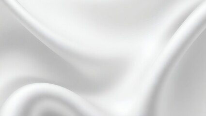Obraz premium Smooth white silk satin fabric with elegant waves and soft flowing texture