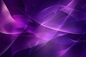 Abstract digital image featuring flowing purple and violet lines