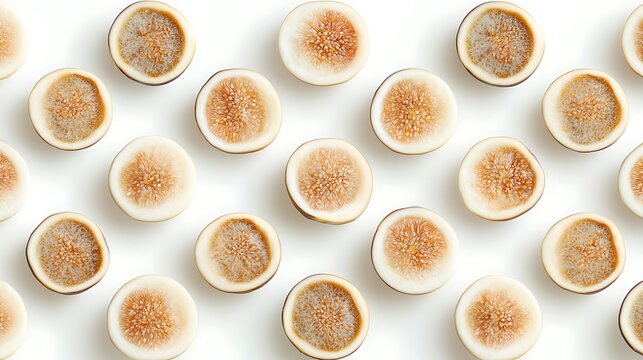 Fig slices arranged in a pattern