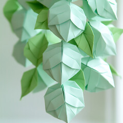  nature-inspired origami leaf garland