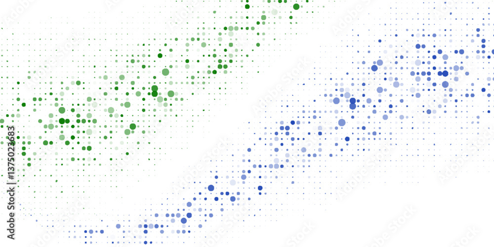 Poster dotted halftone gradient texture. vanishing polka dot background. repeating dots gradation pattern b