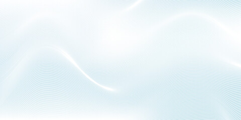 Dot white blue wave pattern screen gradient bright texture background. Abstract technology big data digital background. 3d rendering.