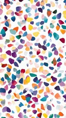 A vibrant fabric featuring an array of watercolor hearts in various sizes and colors, perfect for crafting, sewing projects, or home decor. Ideal for adding a playful touch!