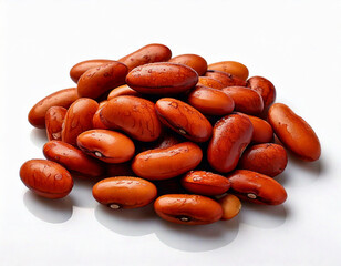 Beans on a white background 