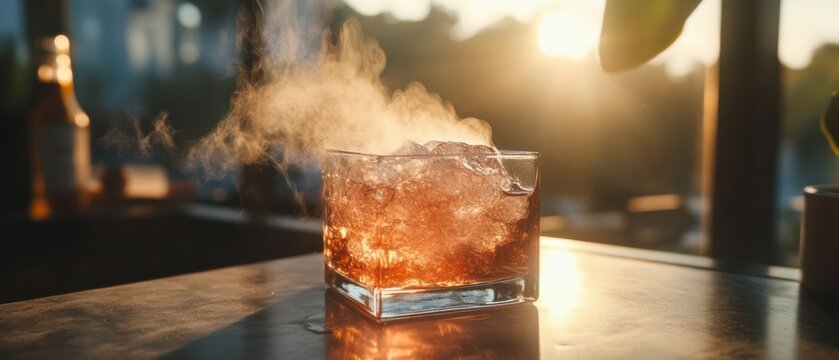 Ethereal Winter Mixology Golden Hour Cocktail Crafting - Artisanal Beverage Styling for Sensory Wellness and Experiential Lifestyle