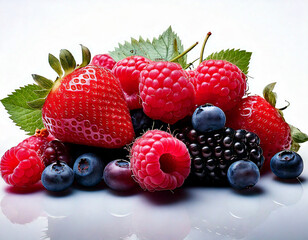 Berries on a white background