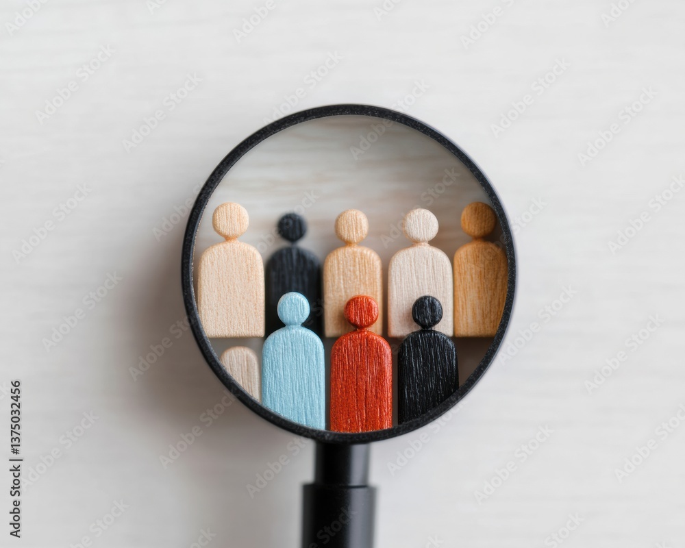 Poster Diversity and Inclusion Insights Minimalist Demographic Analysis through Magnifying Lens - Intersectional Market Research for Strategic Brand Development