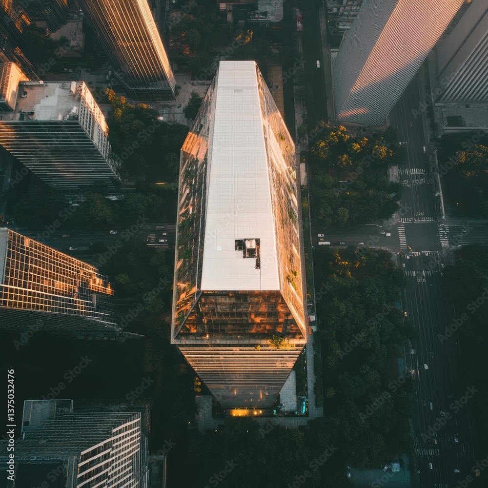Aufkleber geometric urban resilience next-gen earthquake-resistant skyscraper redefining sustainable architect