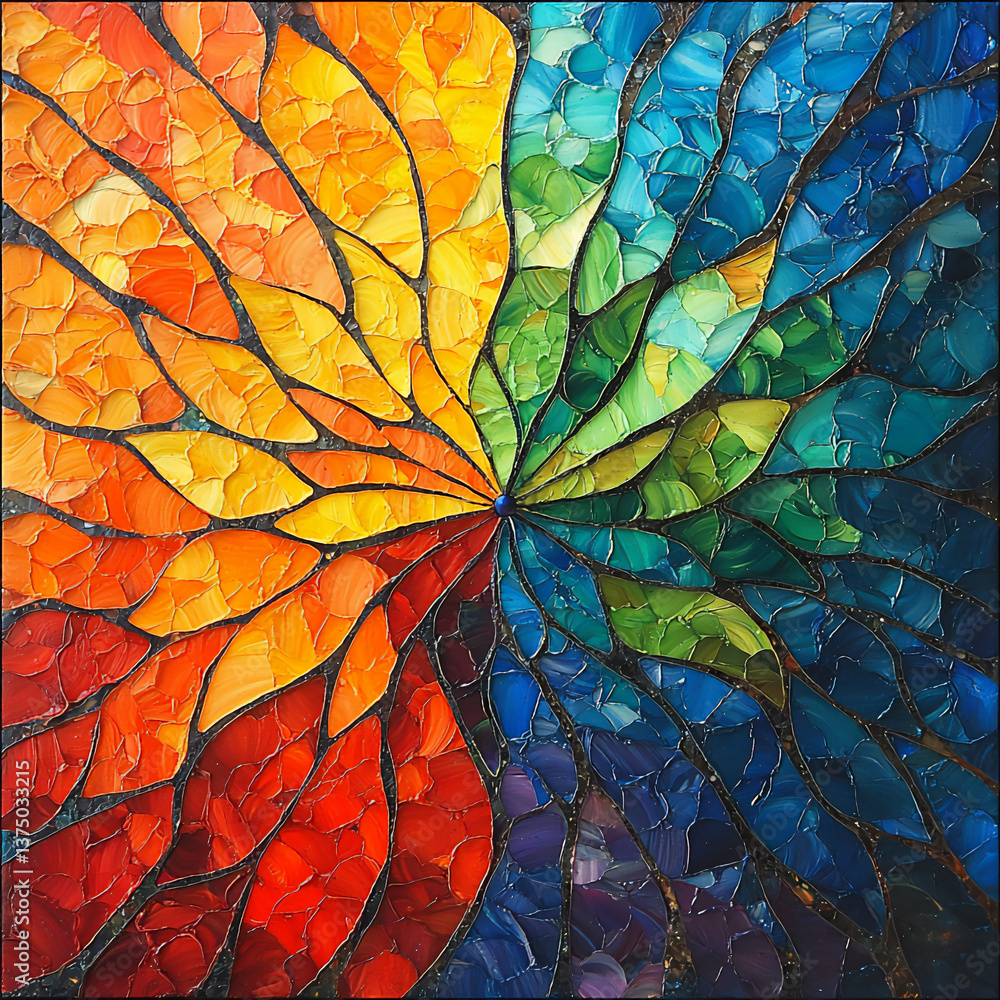 Poster mystical spectrum patterns