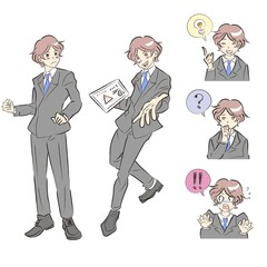 希望に向かって動き出そうとしている人物