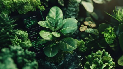 Green Tech Metamorphosis Algorithmic Sustainability Visualized Through Biophilic Design - Eco-Innovation Meets Digital Performance Analytics