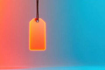 Minimalist Gradient Identity Tag Vibrant Digital Branding Mockup for Creative Professionals - Modern UI/UX Design Concept in Immersive Tech Aesthetic