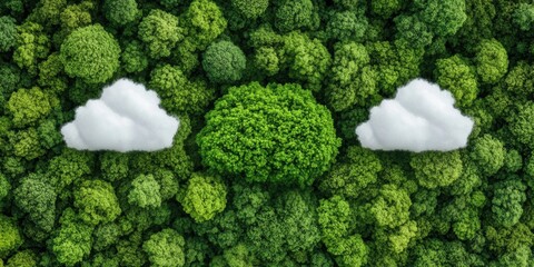 Eco-Digital Fusion Sustainable Cloud Computing Landscape Visualizing Green Tech Innovation, Environmental Connectivity, and Next-Gen Regenerative Infrastructure