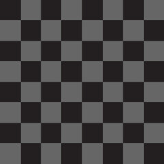 Vector pattern seamless black and gray as checkerboard transparent background.