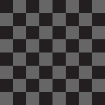 Vector pattern seamless black and gray as checkerboard transparent background.