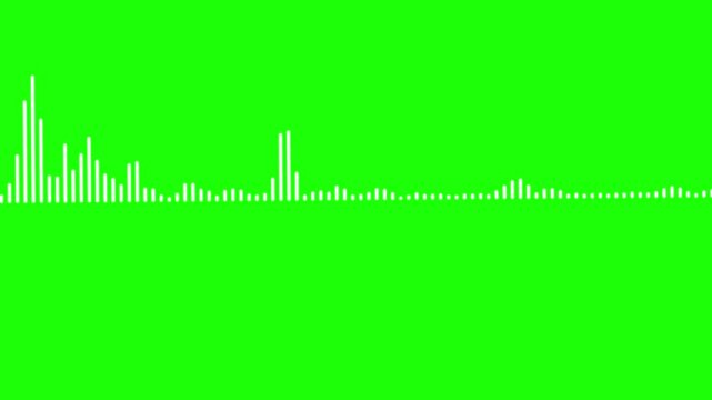 Animation video white abstract audio sound visualizer wave spectrum, audio wave or frequency digital animation,
Audio waveform spectrum animation. line digital minimalist sound wave animation,