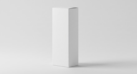 White Product Box Minimalist Packaging Design. AI Generated